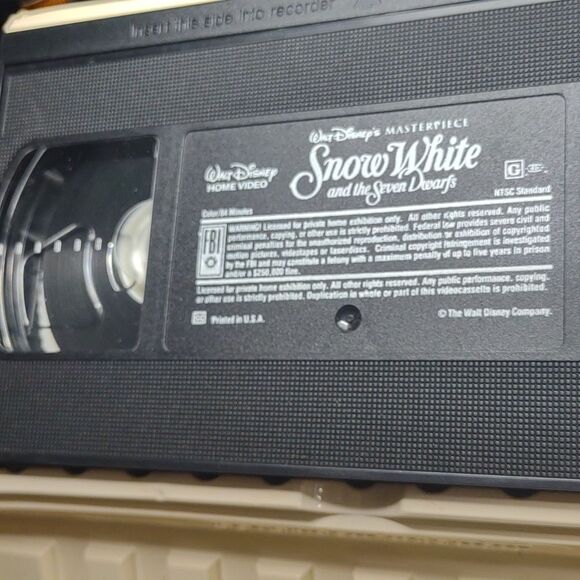 Walt Disney's Masterpiece Snow White and the seven Dwarfs vintage VHS - Picture 5 of 5